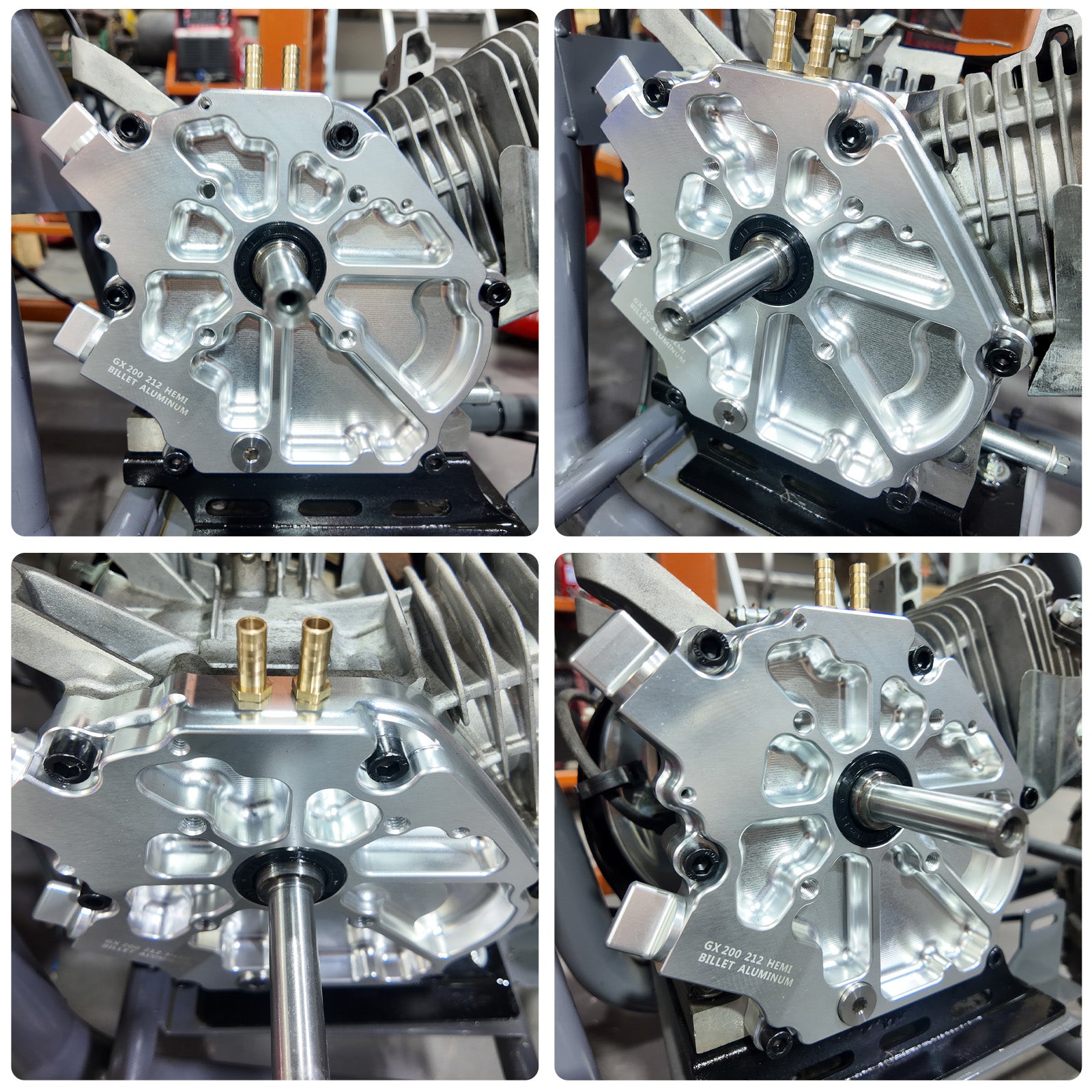 Dual Bearing Billet Crankcase Side cover Hemi