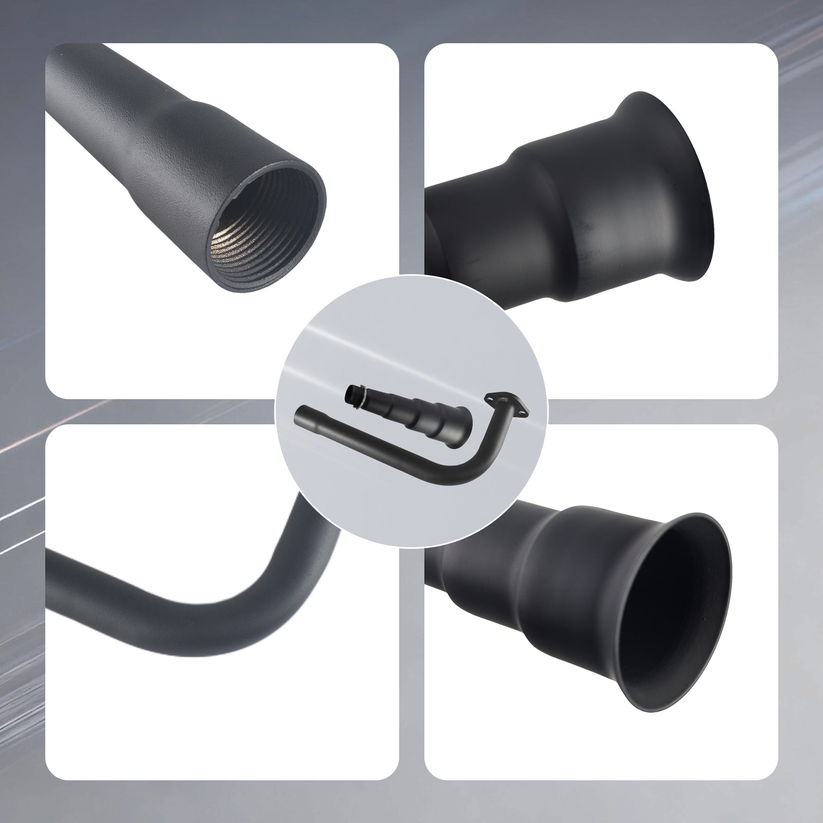 Upgraded 4 Stage Exhaust Header Pipe Black,For Predator 212cc 196cc Go – supermotorparts