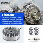 Aluminum Flywheel 10krpm With Spark Plug 22lb Springs For Honda gx200 For Clone 196cc BSP Tilly For Predator 160cc 196cc 212cc 224cc 69730 69736 Non Hemi Mini Bike Performance Parts