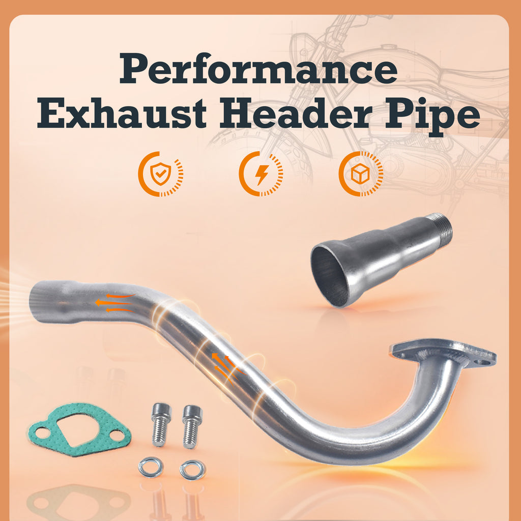 Performance Exhaust Header Pipe for Predator 196cc 212cc & GX160/GX200 Go Kart Performance Part