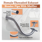 Performance Exhaust Header Pipe for Predator 196cc 212cc & GX160/GX200 Go Kart Performance Part