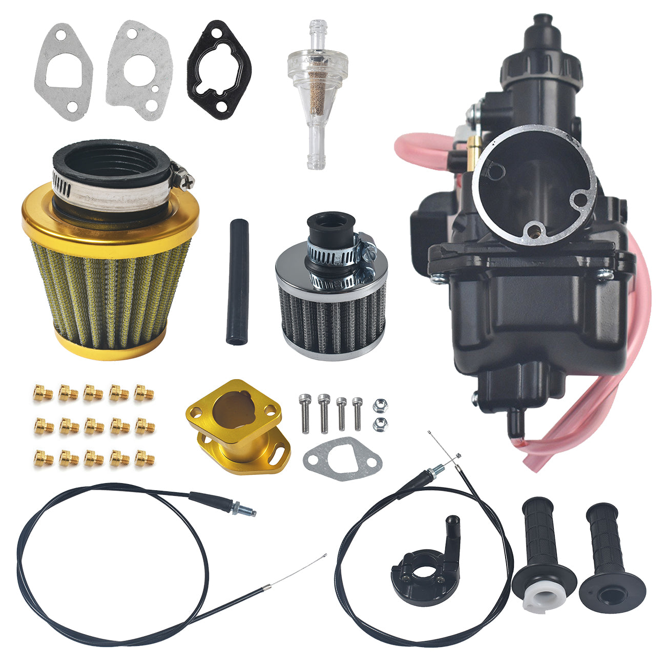 VM22 Carburetor 38mm Air Filter Yellow Kit For Predator 212cc 196cc CT200U KT196