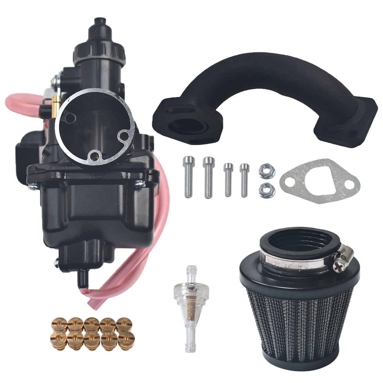 VM22 Carburetor Kit For Coleman Baja CT200U BT200X Mini bike 196 Clones KT196