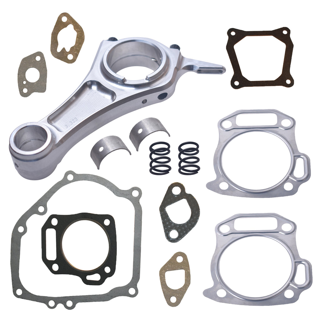 3.323" +020 Billet Aluminum Connecting Rod With 26lb Valve Spring Kit For Honda GX200 For Tillotson For Chinese Clones 160/200 cc