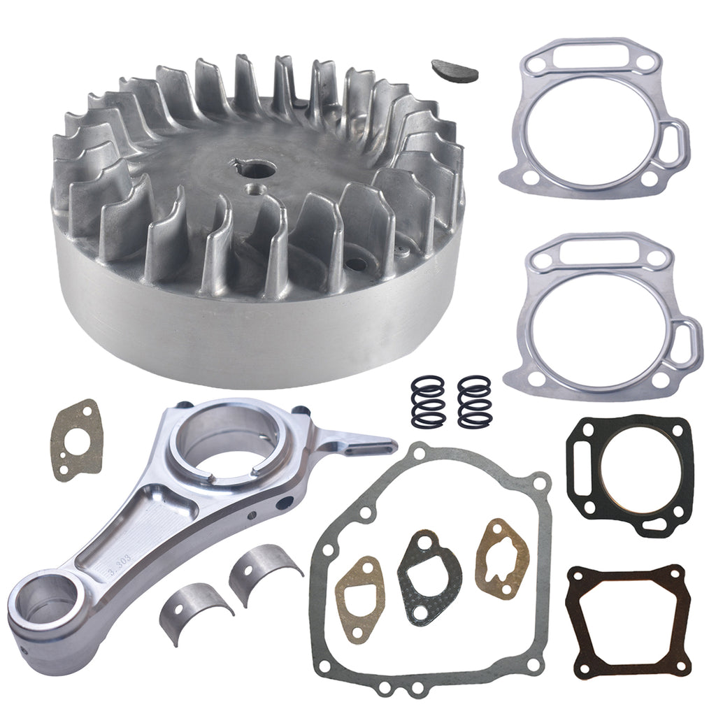 3.303" Billet Aluminum Connecting Rod And 10krpm Flywheel With 26lb Valve Spring Kit For Ghost 212 For Tillotson For Chinese Clones 160/200 cc Non-Hemi