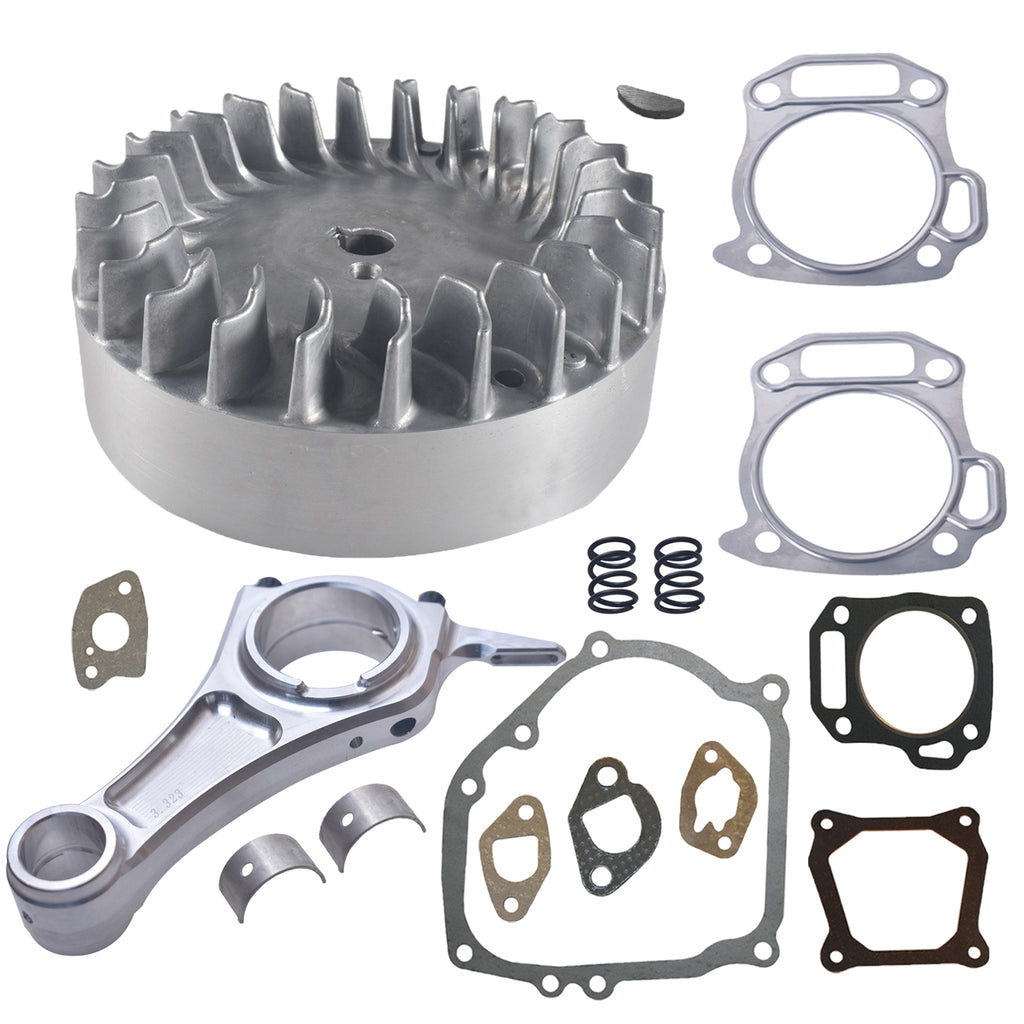 3.323" +020 Billet Aluminum Connecting Rod And 10krpm Flywheel With 26lb Valve Spring Kit For Tillotson For Chinese Clones 160/200 cc Non-Hemi