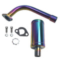 Upgrade Exhaust with Muffler Colorful For Predator 212 196cc Non Hemi Engine,For Coleman CT200U BT200X CT200U-EX,Go Kart and Gas Mini Bike Parts