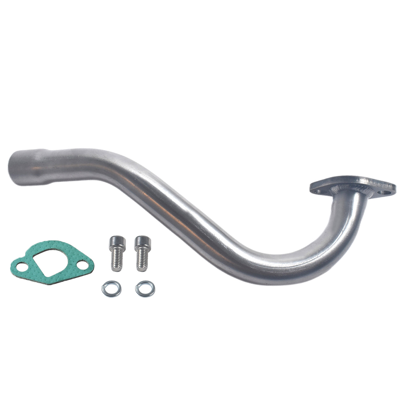 Exhaust Header Pipe With Muffler for Predator 196cc 212cc GX160 GX200 Go Kart，for Manco Yerf Dog Go Kart