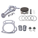 Billet Rod（3.308）70mm Ceramic Coated Flat Top Piston .550 with 18lb Valve Spring Kit for the Harbor Freight Predator 212cc Hemi and Non-Hemi versions Engine Minibike Go Kart Cart