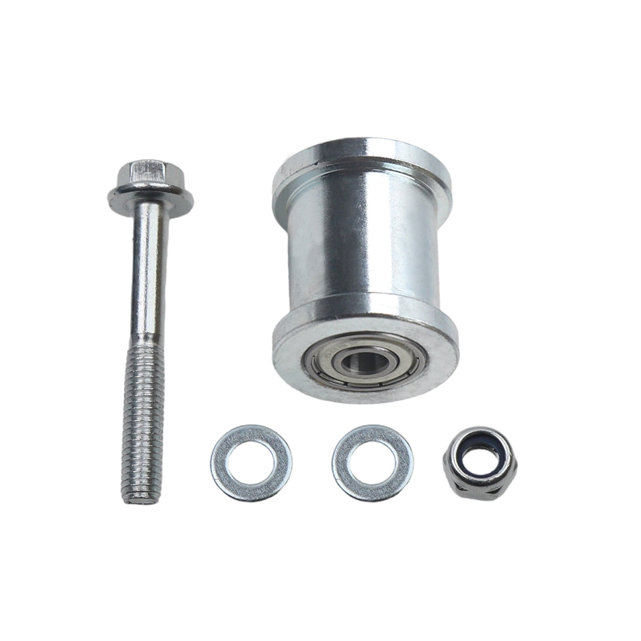 Mini Bike Clutch Cover Chain Guard&35 Chain & Tensioner Kit fit for Coleman CT100U CC100X for Baja DB30 for Predator 79cc 97cc 100cc Mini Bike Go Kart(Silver)