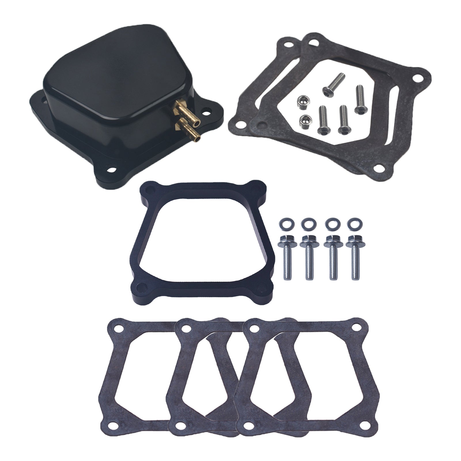 Billet Aluminum Valve Cover Spacer for Predator 212cc 196cc Non-Hemi for Coleman CT200U BT200X Mini Bike KT196 Go Kart Baja Hisun Tillotson Clone 196cc Engine fits Honda GX160 GX200