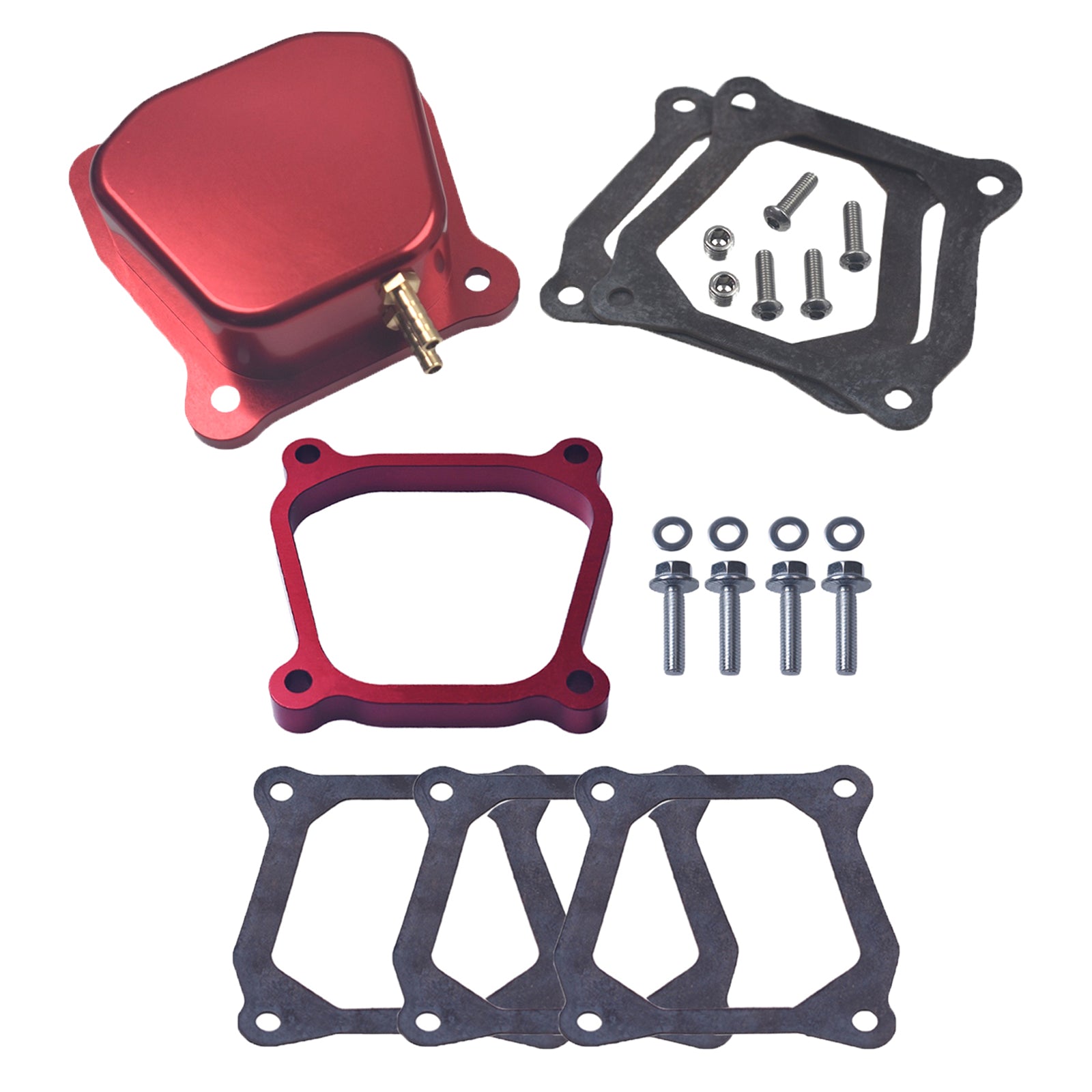Billet Aluminum Valve Cover Spacer for Predator 212cc 196cc Non-Hemi for Coleman CT200U BT200X Mini Bike KT196 Go Kart fits Honda GX160 GX200