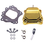 Valve Cover Gold With Billet Valve Cover Spacer Black For Predator Non-Hemi 212cc Engine For Coleman BT200X CT200U Go Kart For Honda GX160 GX200 Engine Go Kart Parts