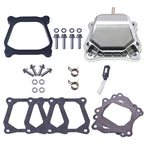Valve Cover Silver With Billet Valve Cover Spacer Black For Predator Non-Hemi 212cc Engine For Coleman BT200X CT200U Go Kart For Honda GX160 GX200 Engine Go Kart Parts