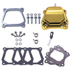 Valve Cover Gold With Billet Valve Cover Spacer Silver For Predator Non-Hemi 212cc Engine For Coleman BT200X CT200U Go Kart For Honda GX160 GX200 Engine Go Kart Parts