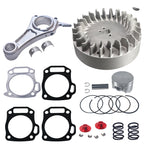 Aluminum Flywheel Billet Rod（3.308） Kit With 70mm Flat Top Piston Valve Spring keepers locks for Predator 212cc 196cc Hemi Engines