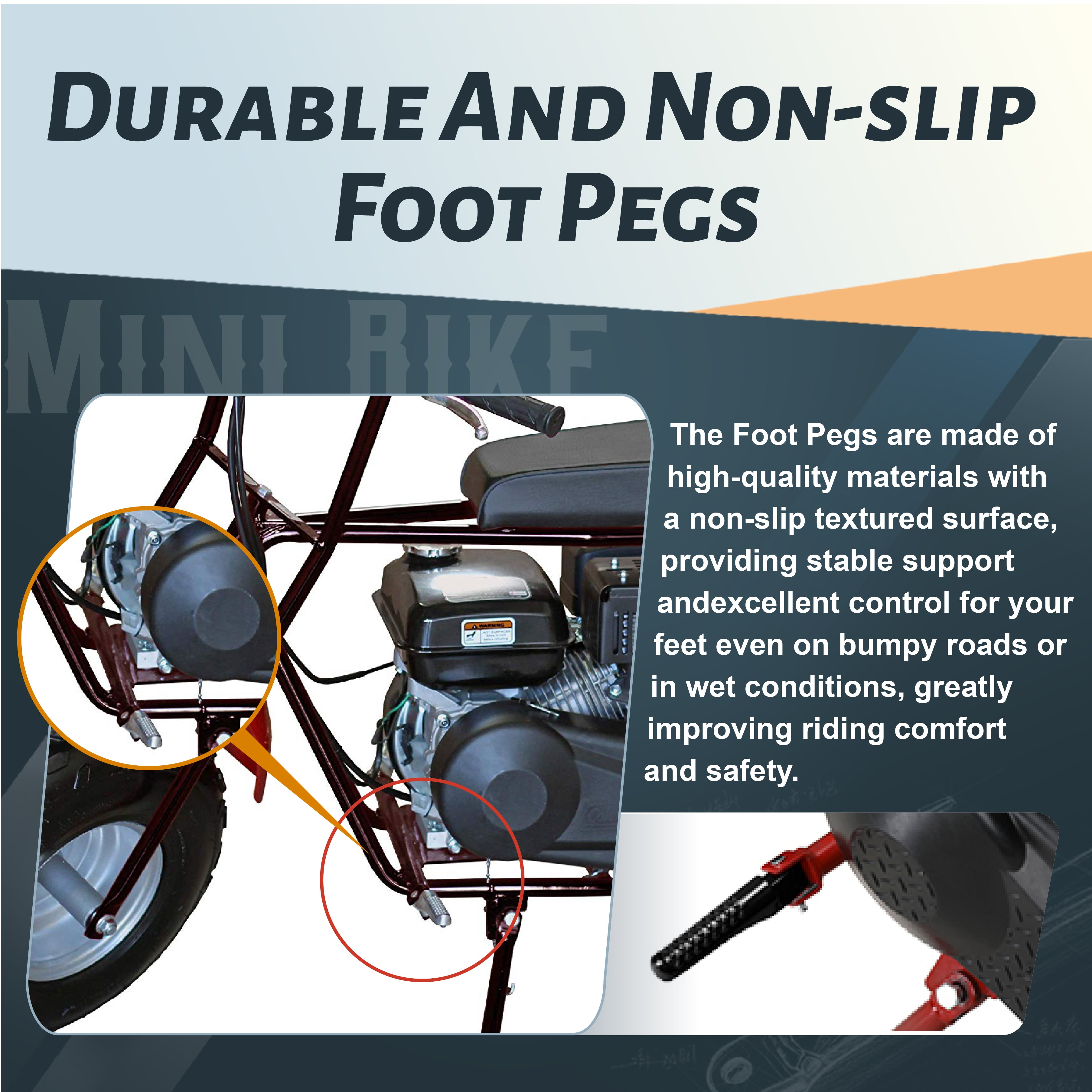 Mini Bike Kickstand Spring with foot pegs for Coleman CT200U Trail 200 CT200U-EX BT200X CT200U-EXR 212cc 196cc 200cc 6.5hp Powersports Mini Bike Parts