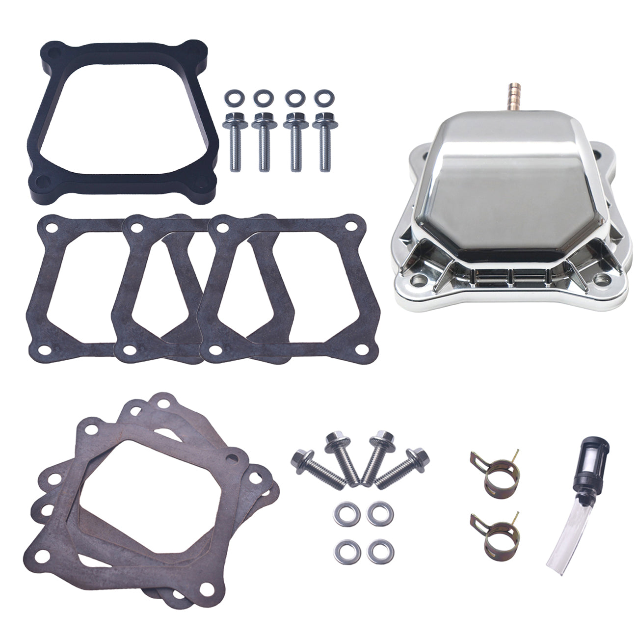 Bright Silver Valve Cover With Spacer Fit Predator Non-Hemi 212cc GX160 GX200