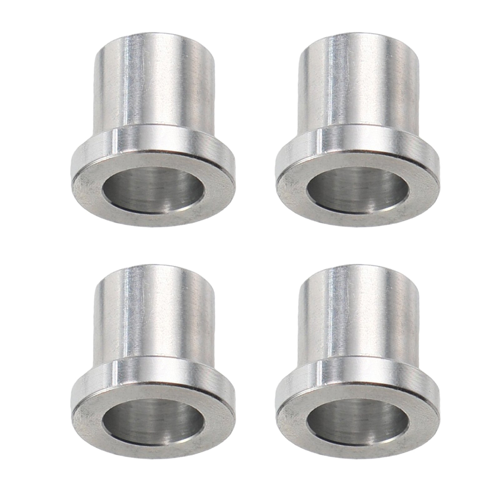 4 Pack 5/8" to 12mm Adapter Sleeve Bearing Reducer Bushing for Mini Bike Axle - Galvanized Iron