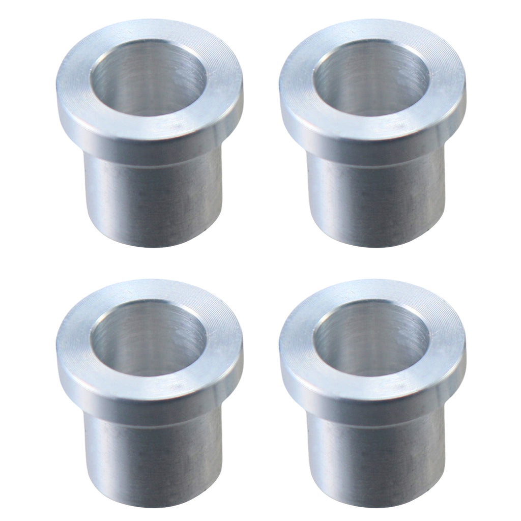 4 Pack 5/8" to 12mm Adapter Sleeve Bearing Reducer Bushing for Mini Bike Axle - Aluminum Alloy