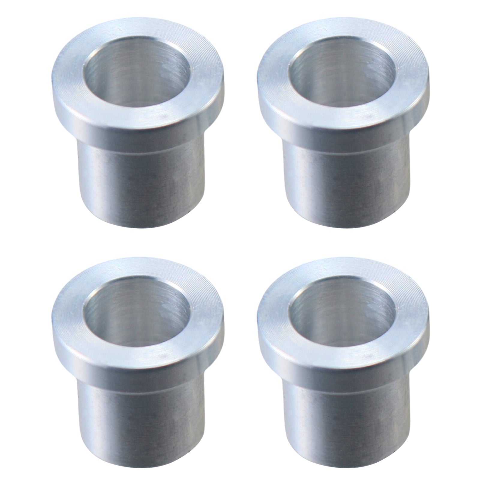 4 Pack 5/8" to 12mm Adapter Sleeve Bearing Reducer Bushing for Mini Bike Axle - Aluminum Alloy