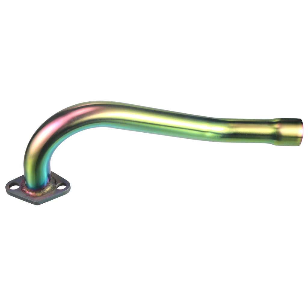 212cc Exhaust Pipe with Muffler for Predator 212 Go Kart 196cc Non Hemi Engine Fit Coleman Powersports KT196 Trailmaster XRX XRS Hammerhead 80T Yerf Dog Manco Tillotson GX200 Performance Parts
