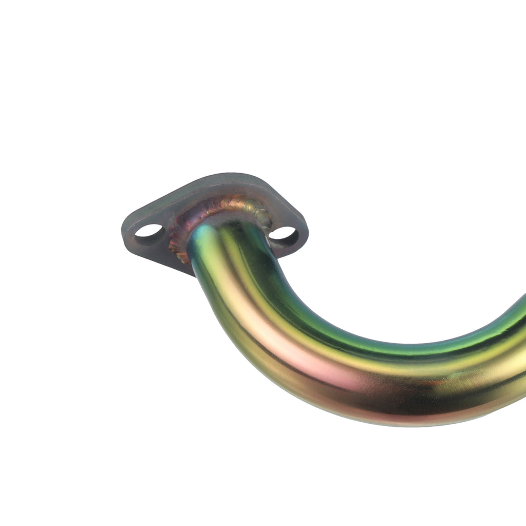 212cc Exhaust Pipe with Muffler for Predator 212 Go Kart 196cc Non Hemi Engine Fit Coleman Powersports KT196 Trailmaster XRX XRS Hammerhead 80T Yerf Dog Manco Tillotson GX200 Performance Parts