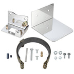 4" Clutch Brake Band Mounting Bracket Kit for Predator 212 224cc 196cc Br Clinton Tecumseh fits GX160 GX200 GX390 for Coleman BT200X CT200U CT100 Minibike Go Kart Performance Parts slver