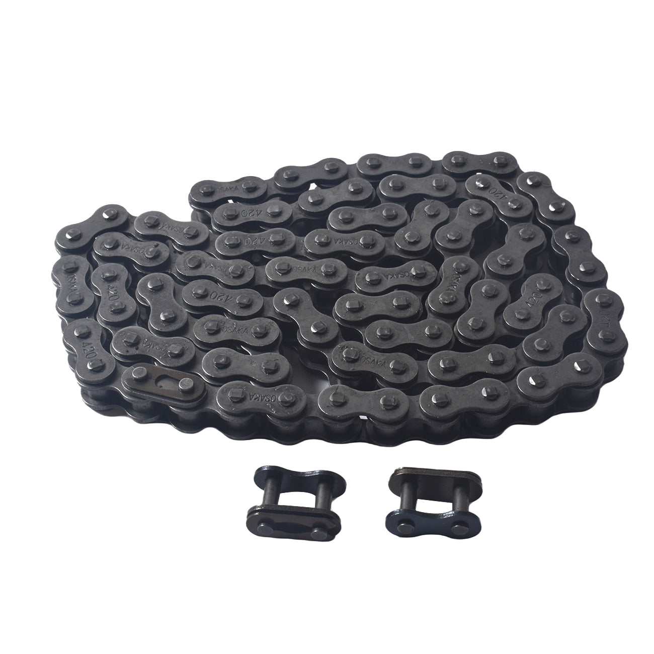 Mini Bike Chain Guard 420 Chain 42 Links & 90 Links with Chain Tensioner Kit for Coleman CT200U CT200U-EX BT200X Baja Warrior MB200 MB165 Massimo for Predator 212cc 196cc 6.5hp 5.5hp minibike Parts