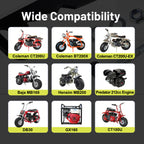 Mini Bike Chain Guard 420 Chain 42 Links & 90 Links with Chain Tensioner Kit for Coleman CT200U CT200U-EX BT200X Baja Warrior MB200 MB165 Massimo for Predator 212cc 196cc 6.5hp 5.5hp minibike Parts