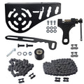 Mini Bike Chain Guard Cover 420 Chain 42&90 Links with Chain Tensioner Kit for Coleman CT200U CT200U-EX BT200X Baja Warrior MB200 MB165 Massimo for Predator 212cc 196cc 6.5hp 5.5hp Mini Bike Parts