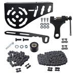 Mini Bike Chain Guard Cover 420 Chain 42&90 Links with Chain Tensioner Kit for Coleman CT200U CT200U-EX BT200X Baja Warrior MB200 MB165 Massimo for Predator 212cc 196cc 6.5hp 5.5hp Mini Bike Parts