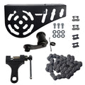 Mini Bike Chain Guard 420 Chain 42 Links with Chain Tensioner Kit for Predator 212cc 196cc Coleman CT200U CT200U-EX BT200X for Baja Warrior MB200 MB165 Massimo 6.5hp 5.5hp Minibike Parts