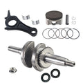 55mm Stroker Crankshaft 3.328" Billet Aluminum Connecting Rod 70mm Ceramic Coated Flat-Top Piston Stroker Rotating Assembly For Predator 212cc Hemi Engine Go Kart Mini Bike Black
