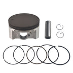 55mm Stroker Crankshaft 3.328" Billet Aluminum Connecting Rod 70mm Ceramic Coated Flat-Top Piston Stroker Rotating Assembly For Predator 212cc Hemi Engine Go Kart Mini Bike Black