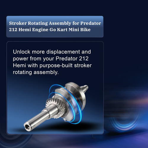 55mm Stroker Rotating Assembly with Ceramic Flat Top Piston