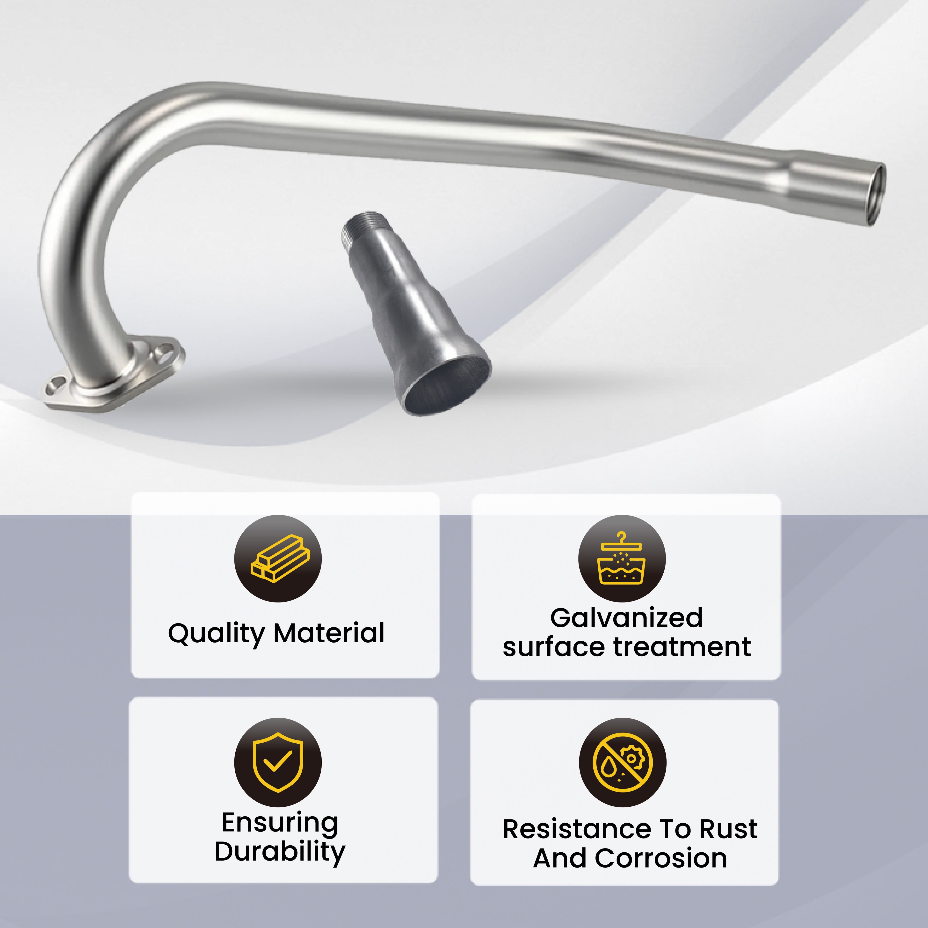 Upgrade Right Long 3 Stage Exhaust Pipe Header For Coleman CT100U CC100X 98cc For FRP GMB100 Mini Bike For Predator 79cc 3hp Engine Mini Bike Silver