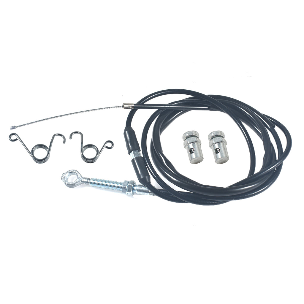 75" VM22 VM24 PZ27 Go-Kart Throttle Cable -Straight End with Brake Return Pedal Springs and Cable Stop