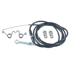 75" VM22 VM24 PZ27 Go-Kart Throttle Cable -Straight End with Brake Return Pedal Springs and Cable Stop