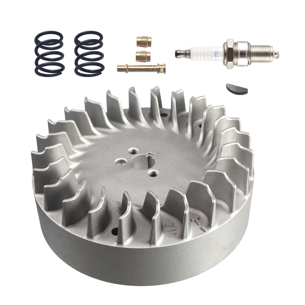 Aluminum Flywheel 10krpm With 26lb Springs Main Jet Spark Plug Kit For Predator 212cc Only Hemi