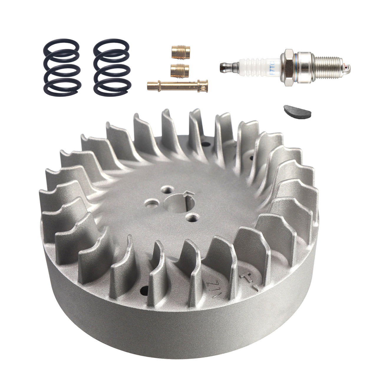 Aluminum Flywheel 10krpm With 26lb Springs Main Jet Spark Plug Kit For Predator 212cc Only Hemi