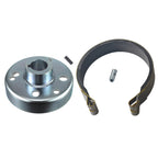 4" Brake Drum Brake Band & Pin with 1" Bore Live Axle Keyway Hub for Go Karts Mini Bikes