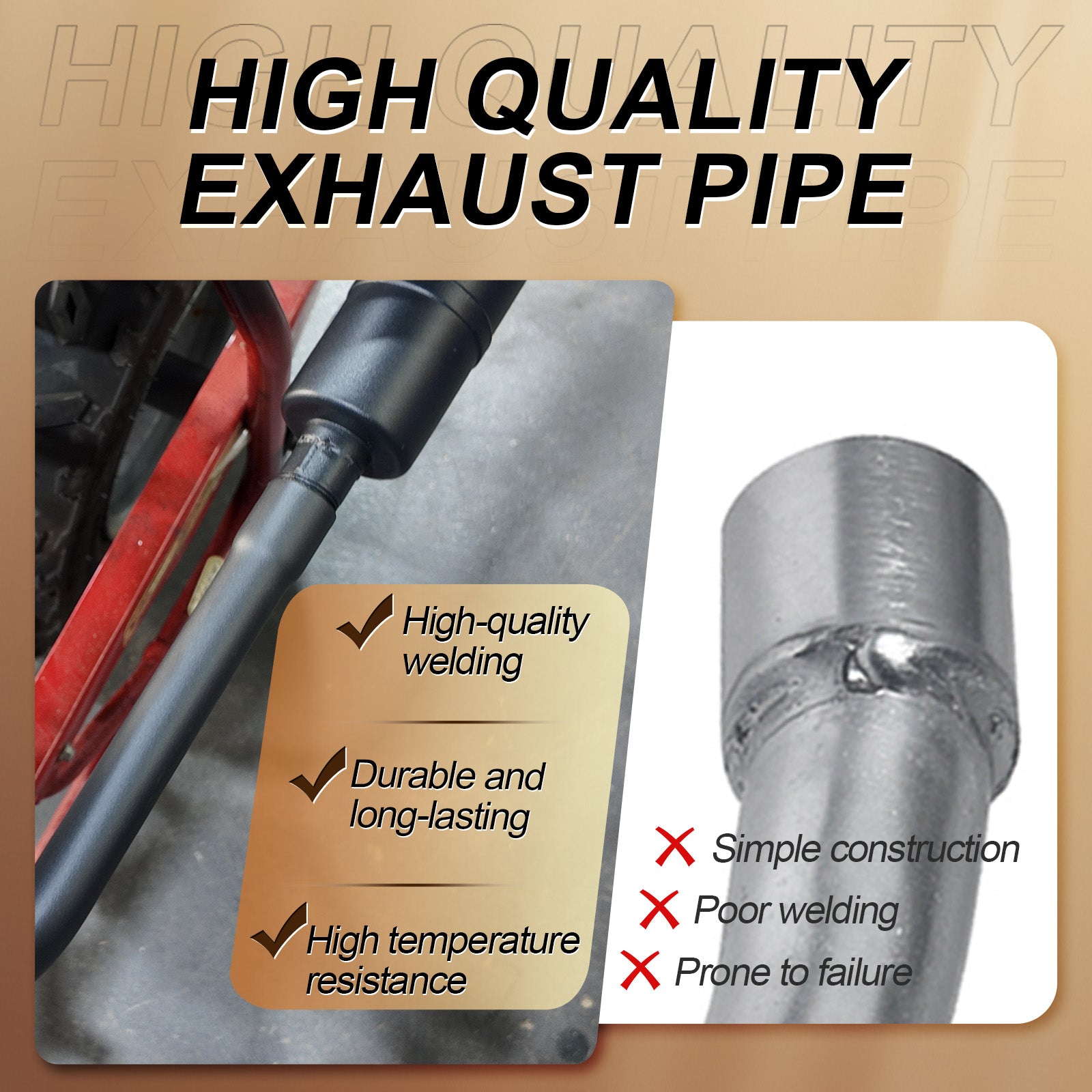 212cc Exhaust Pipe with Muffler For Coleman CT200U BT200X KT196 RB200 MB200,For Predator 212cc 196cc/6.5HP Go Kart and Gas Mini Bike Black