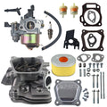 Assembled CNC Cylinder Head Carburetor Kit for Honda GX160 GX200 for Predator 212cc Non-Hemi Engines, with Valve Cover Gaskets & Spark Plug Fits Generators, Water Pumps, Pressure Washers