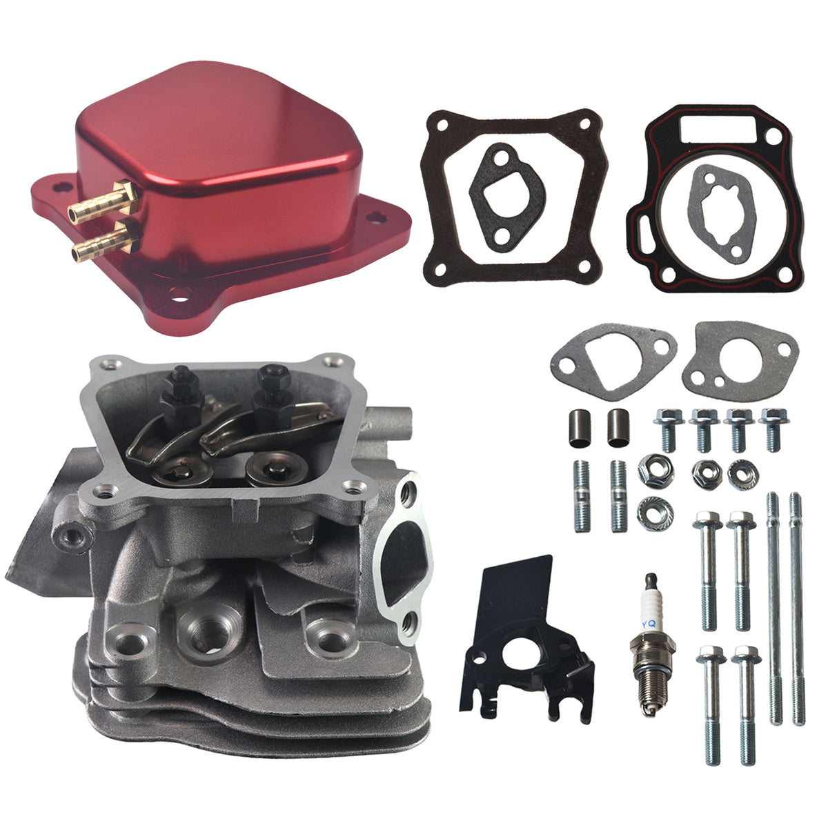 CNC Cylinder Head Assembly Kit For Honda GX160 GX200 Predator 212cc Non Hemi Engine