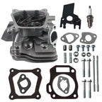 Assembled Cylinder Head CNC Valve Cover Kit for Honda GX160 GX200 for Predator 212cc Non-Hemi Engines, with Gaskets & Spark Plug Fits Generators, Water Pumps, Pressure Washers（Red）