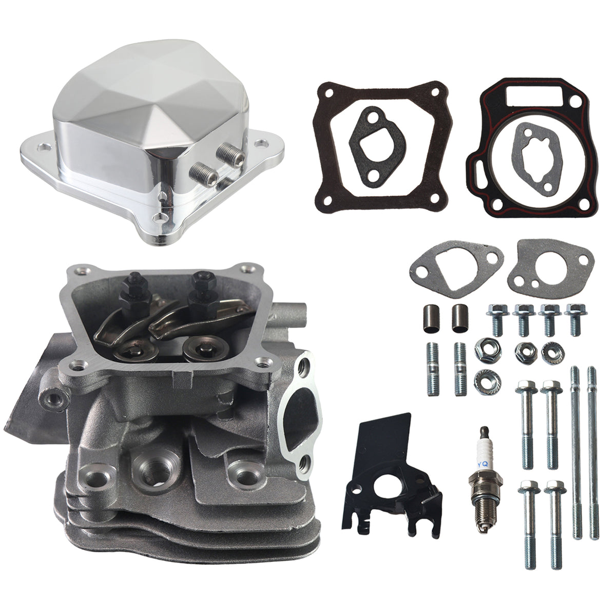 CNC Cylinder Head Assembly Kit For Honda GX160 GX200 Predator 212cc Non Hemi Engine