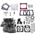 Assembled Cylinder Head Clear Valve Cover Kit for Honda GX160 GX200 for Predator 212cc Non-Hemi Engines, with Gaskets & Spark Plug Fits Generators, Water Pumps, Pressure Washers