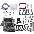 Assembled Cylinder Head Clear Valve Cover Kit for Honda GX160 GX200 for Predator 212cc Non-Hemi Engines, with Gaskets & Spark Plug Fits Generators, Water Pumps, Pressure Washers