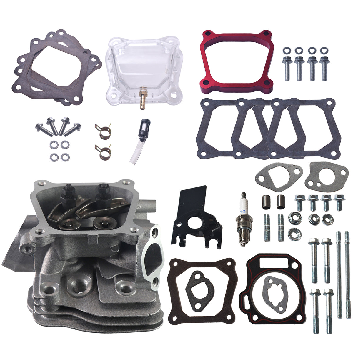 CNC Cylinder Head Assembly Kit For Honda GX160 GX200 Predator 212cc Non Hemi Engine